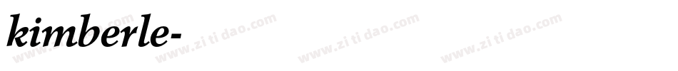 kimberle字体转换