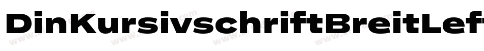 DinKursivschriftBreitLeftalicGhost-GM3Z字体转换