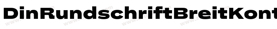 DinRundschriftBreitKonturkursiv-W9eO字体转换