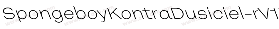 SpongeboyKontraDusiciel-rV1L字体转换