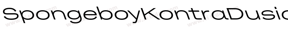 SpongeboyKontraDusiciel-rV1L字体转换