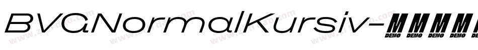 BVGNormalKursiv字体转换