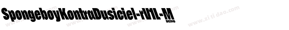 SpongeboyKontraDusiciel-rV1L字体转换