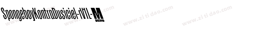 SpongeboyKontraDusiciel-rV1L字体转换