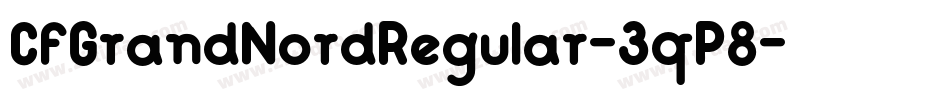 CfGrandNordRegular-3qP8字体转换