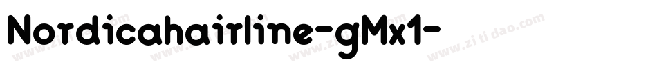 Nordicahairline-gMx1字体转换