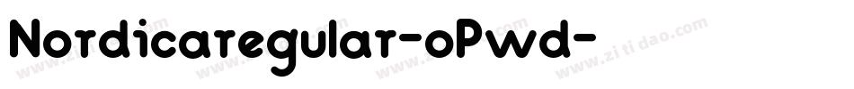 Nordicaregular-oPwd字体转换
