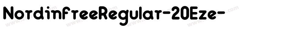 NordinfreeRegular-2OEze字体转换