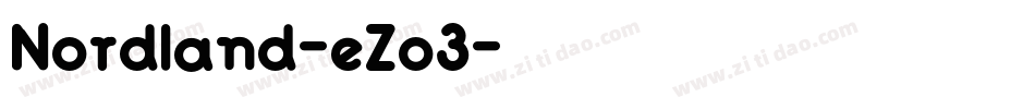 Nordland-eZo3字体转换