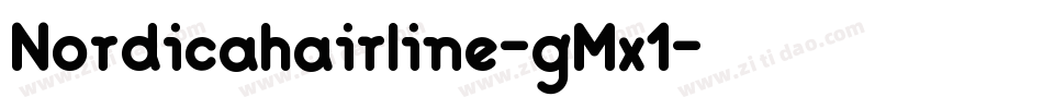 Nordicahairline-gMx1字体转换
