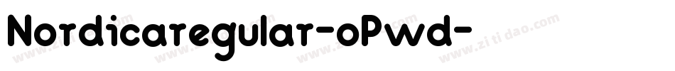 Nordicaregular-oPwd字体转换