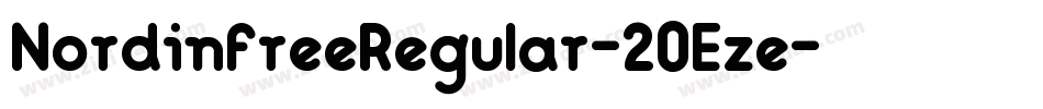 NordinfreeRegular-2OEze字体转换
