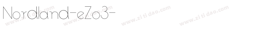 Nordland-eZo3字体转换