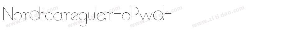 Nordicaregular-oPwd字体转换