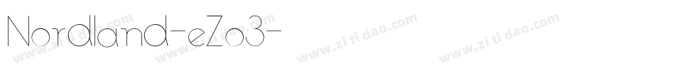 Nordland-eZo3字体转换