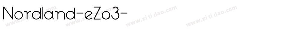 Nordland-eZo3字体转换