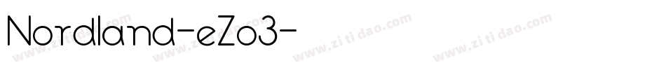 Nordland-eZo3字体转换