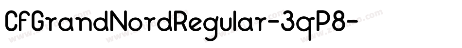 CfGrandNordRegular-3qP8字体转换