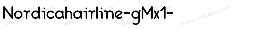 Nordicahairline-gMx1字体转换