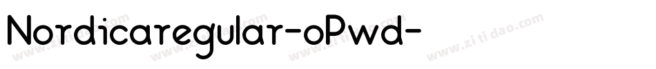 Nordicaregular-oPwd字体转换