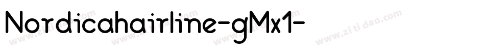 Nordicahairline-gMx1字体转换