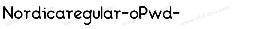 Nordicaregular-oPwd字体转换