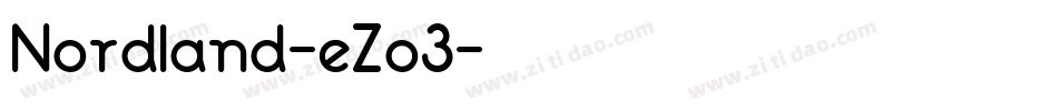 Nordland-eZo3字体转换