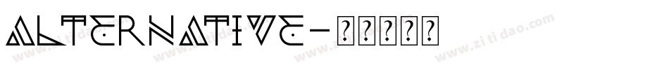 Alternative字体转换