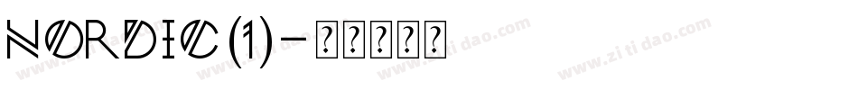 Nordic(1)字体转换