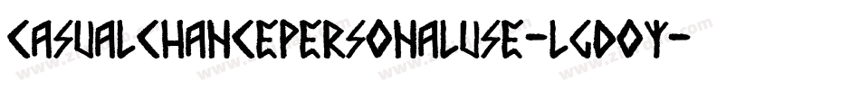 CasualChancePersonalUse-lgdOy字体转换