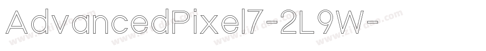 AdvancedPixel7-2L9W字体转换