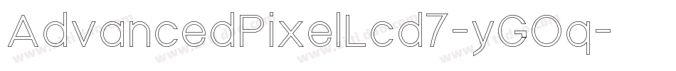 AdvancedPixelLcd7-yGOq字体转换