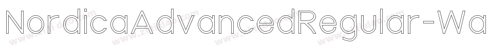 NordicaAdvancedRegular-Wayn字体转换