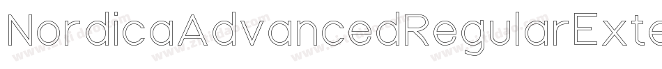 NordicaAdvancedRegularExtended-a1xK字体转换