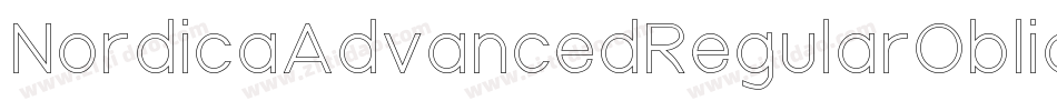 NordicaAdvancedRegularOblique-EeaW字体转换