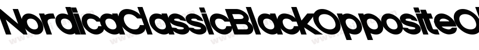 NordicaClassicBlackOppositeObliqueOutline-678o字体转换