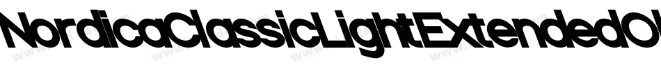 NordicaClassicLightExtendedObliqueOutline-rqD8字体转换