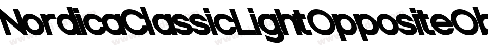 NordicaClassicLightOppositeObliqueOutline-7mEw字体转换