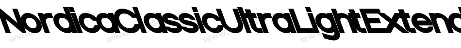 NordicaClassicUltraLightExtendedOppositeOblique-GeZm字体转换