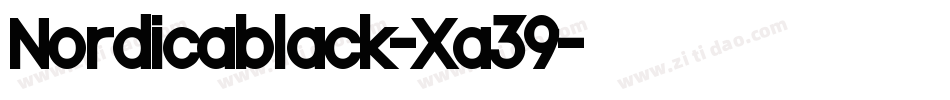 Nordicablack-Xa39字体转换