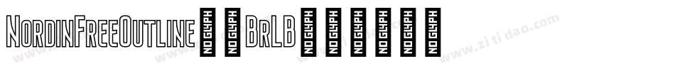 NordinFreeOutline-7BrLB字体转换