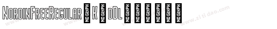 NordinFreeRegular-K7dDl字体转换