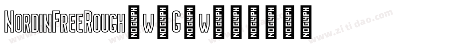 NordinFreeRough-w1G4w字体转换