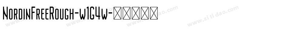 NordinFreeRough-w1G4w字体转换