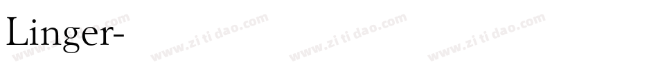 Linger字体转换