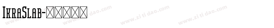 IkraSlab字体转换