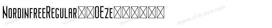 NordinfreeRegular-2OEze字体转换