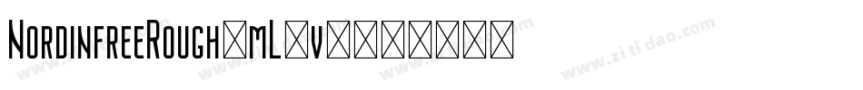 NordinfreeRough-mL1v2字体转换