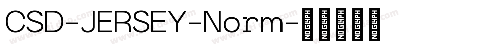 CSD-JERSEY-Norm字体转换