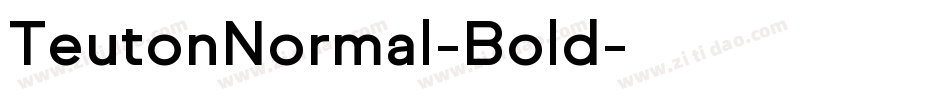 TeutonNormal-Bold字体转换